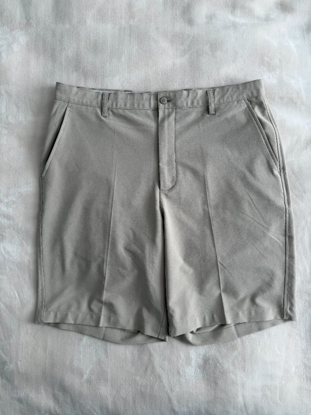 FootJoy Mens 38 Performance Golf Shorts Gray Stretch Flat Front FJ Lightweight